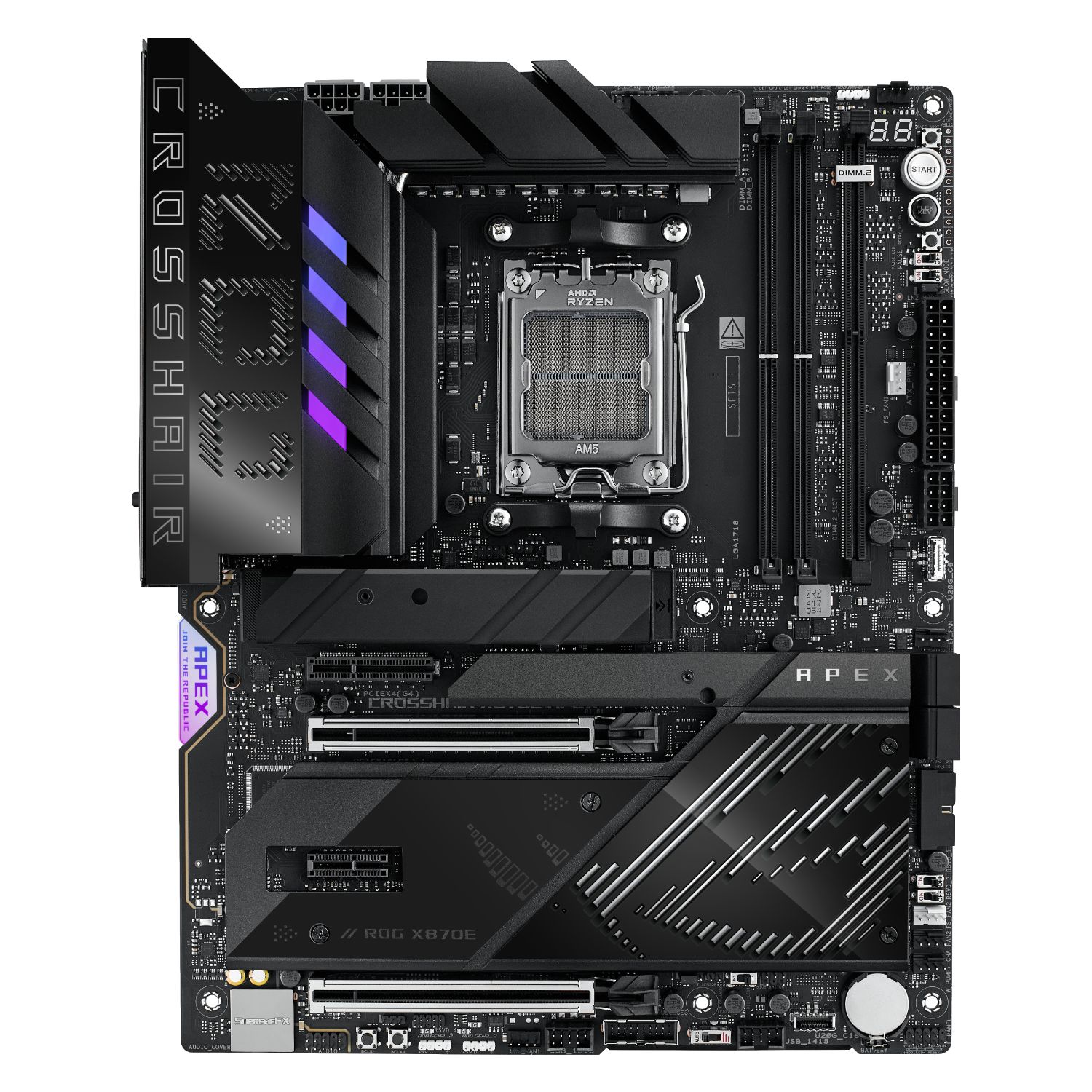 90MB1KR0-M0EAY0 - Placa base ASUS ROG CROSSHAIR X870E APEX (AM5) 2DDR5 4SATA3 M.2 USB-A/C USB 4 RJ45 7.1 ATX WiFi 7 Bluetooth 5.4 Ethernet 5 GbE (90MB1KR0-M0EAY0)