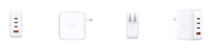 DCP-101 - Cargador de pared D-LINK GaN 3Usb-C 1Usb-A 100w Blanco (DCP-101)