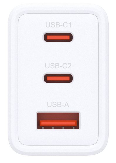 DCP-651 - Cargador de Pared D-LINK GaN 2Usb-C 1Usb-A 65W Blanco (DCP-651)
