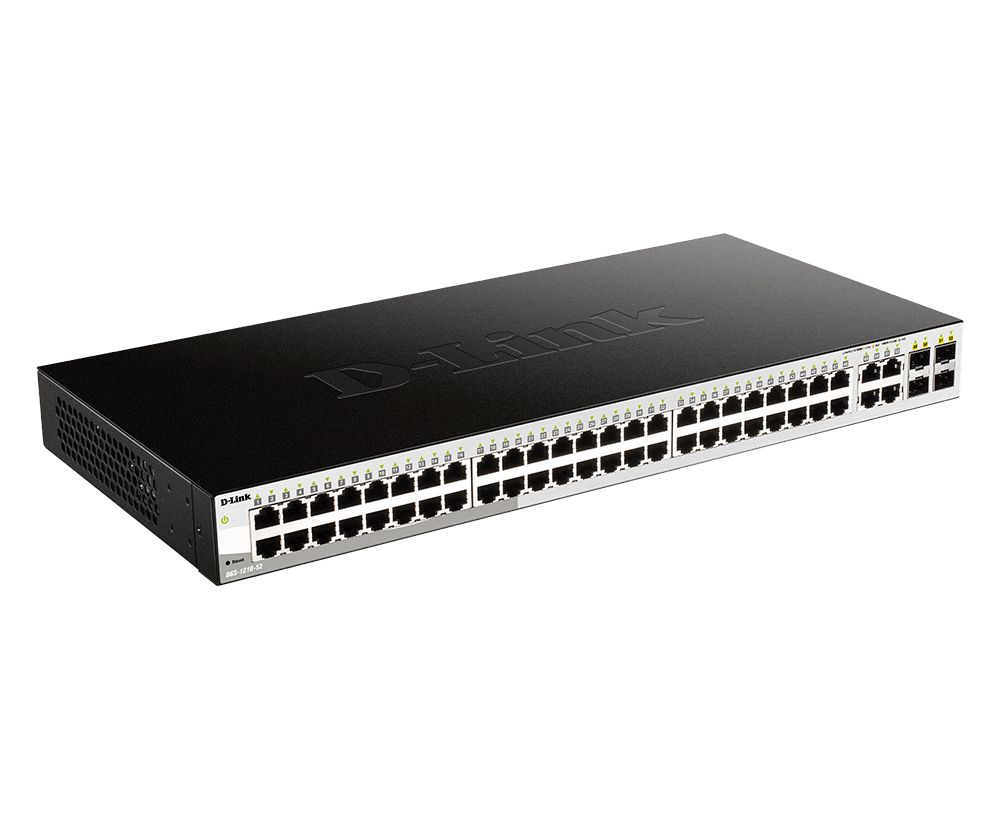 DGS-1210-52/E - Switch D-Link Gestionado 48xRJ45 4xSFP Ethernet GbE Rack 1U Negro (DGS-1210-52/E)