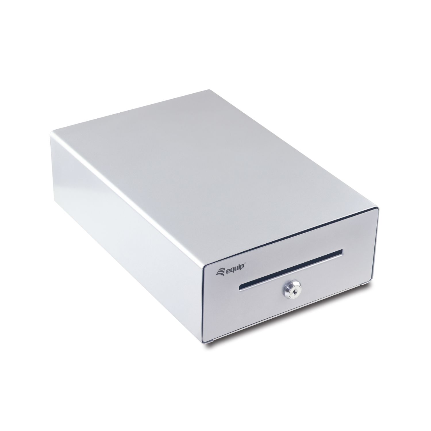 EQ351012 - Cajn Portamonedas EQUIP Apertura Manual/Automtica RJ11 Plata (EQ351012)