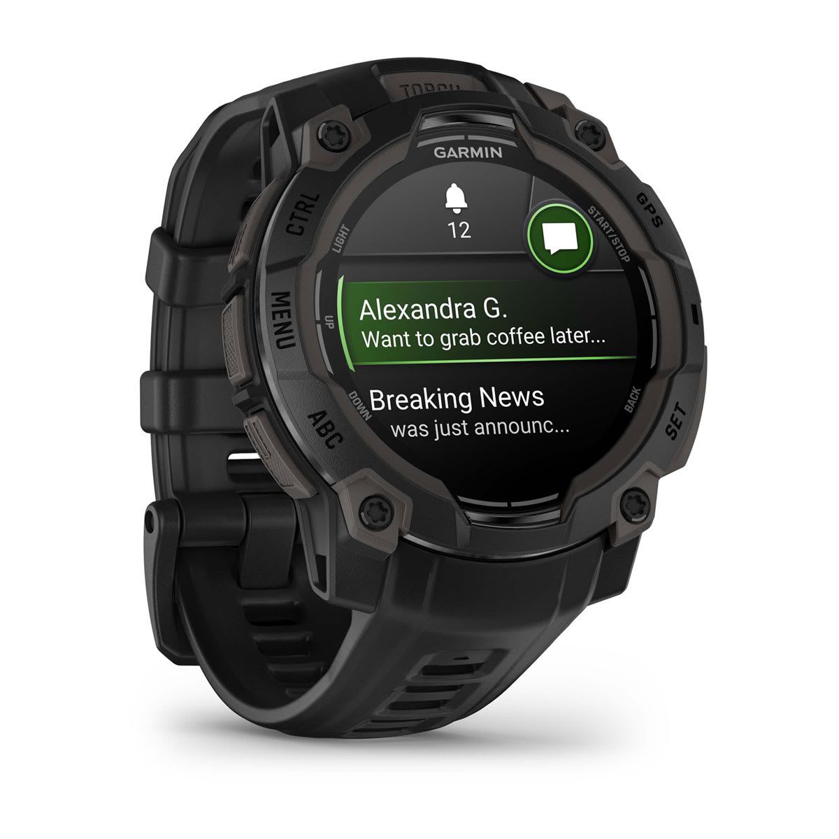 010-02936-00 - Smartwatch Garmin Instinct 3 Digital AMOLED Tctil Color 1.2? 45mm Multideporte Bluetooth GPS Negro (010-02936-00)