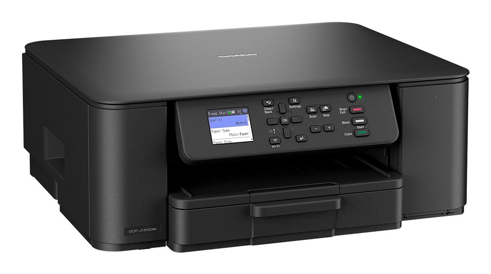 DCPJ1310DWRE1 - Impresora Multifunci�n Brother InkJet Pantalla 1.8? Color 1200x6000dpi A4 Color Bandeja 150 Hojas 1xUSB 2.0 WiFi 4 D�plex Negra (DCPJ1310DWRE1)
