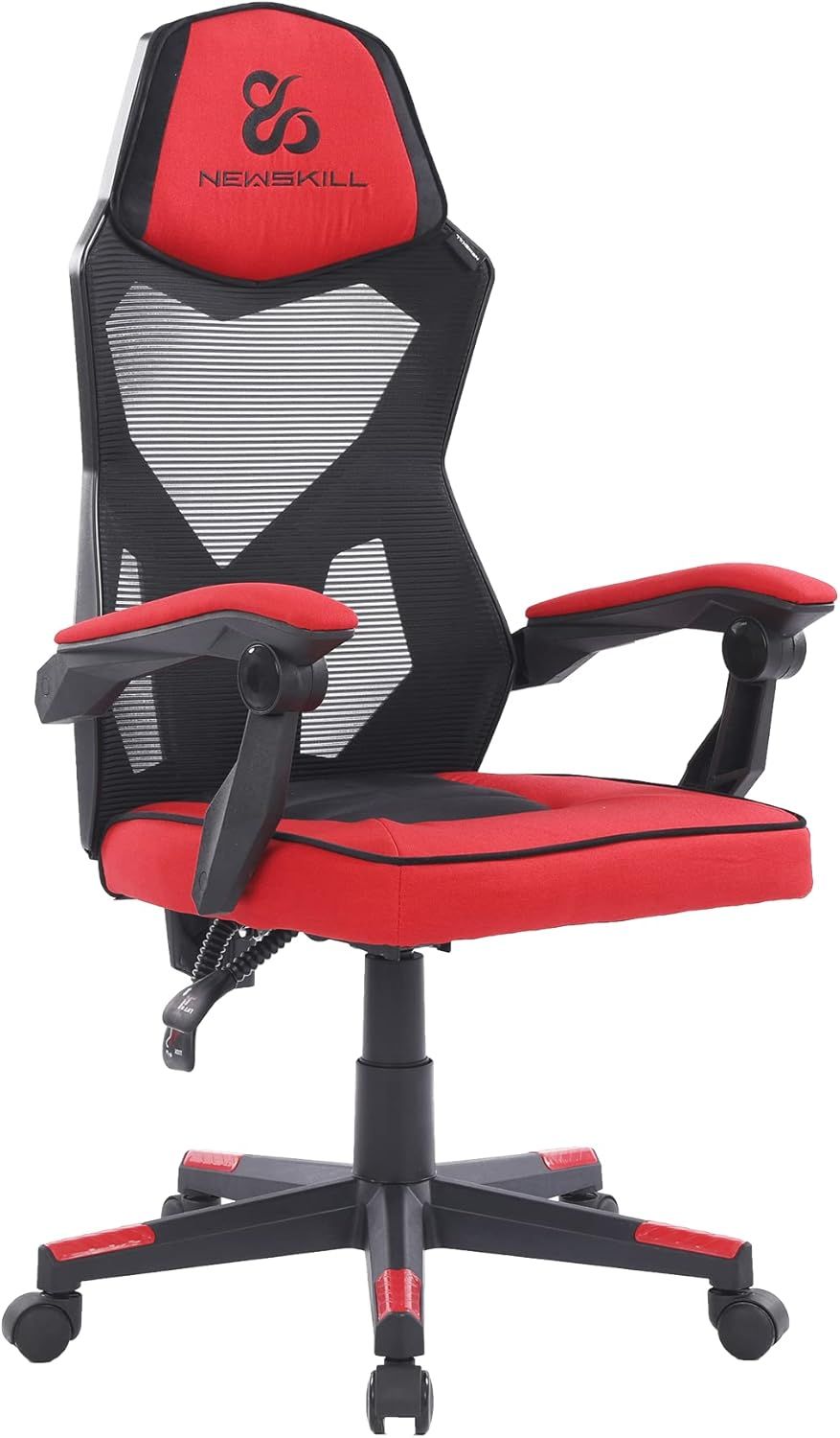 NS-EROS-REDBL - Silla Gaming Newskill Eros Ergon�mica con respaldo mallado, Roja (NS-EROS-REDBL)