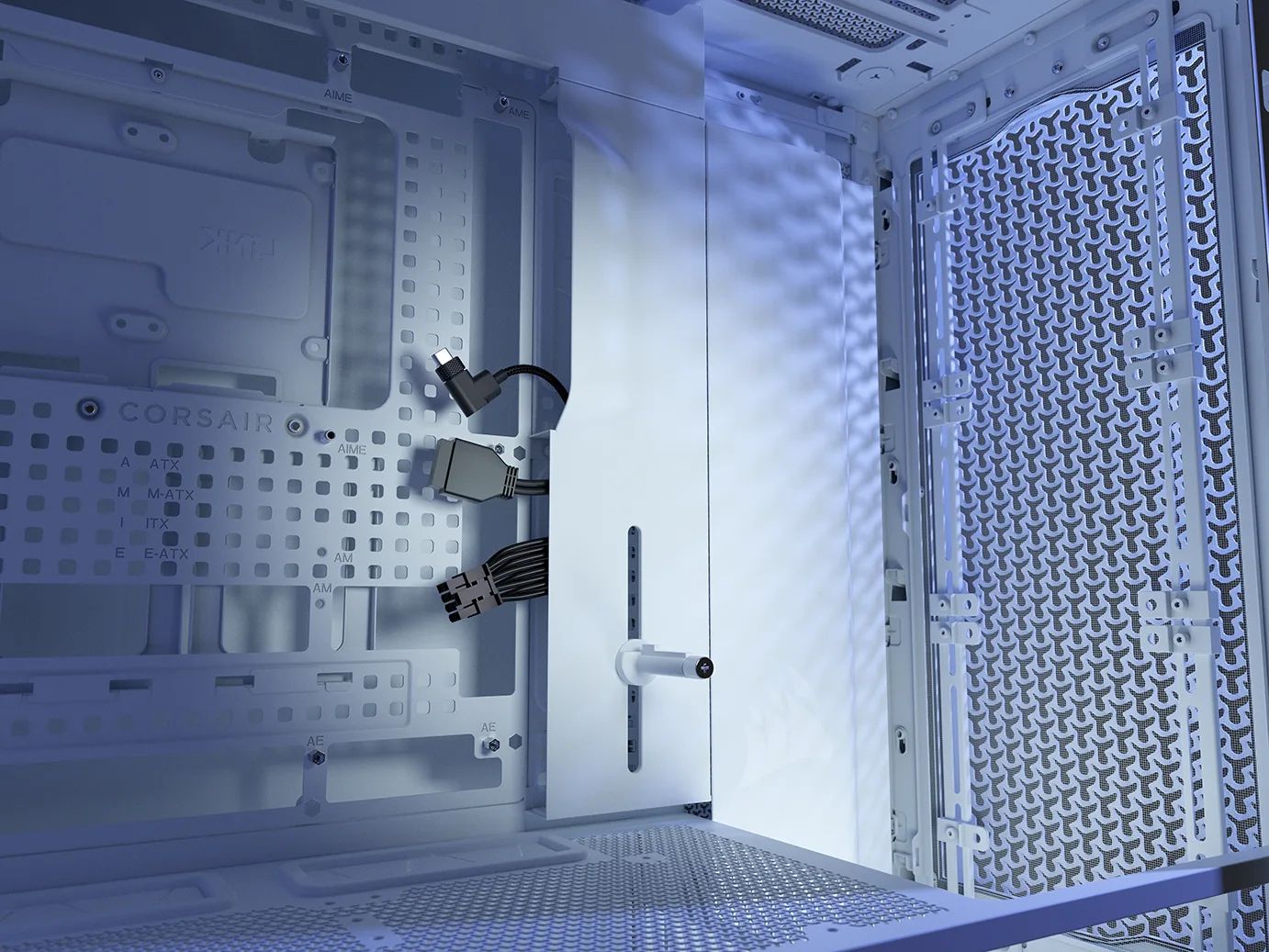 CC-9011310-WW - Caja Corsair FRAME 5000D RS Panel Lateral de Cristal Templado ARGB 4xUSB-A 3.0 1xUSB-C 3.1 ATX EATX mATX Mini-ITX Blanca (CC-9011310-WW)