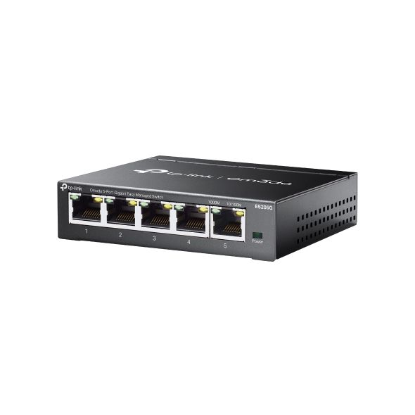 ES205G - Switch TP-Link Omada Easy Managed Gestionado 5xRJ45 4xPoE Ethernet GbE Negro ES205G)