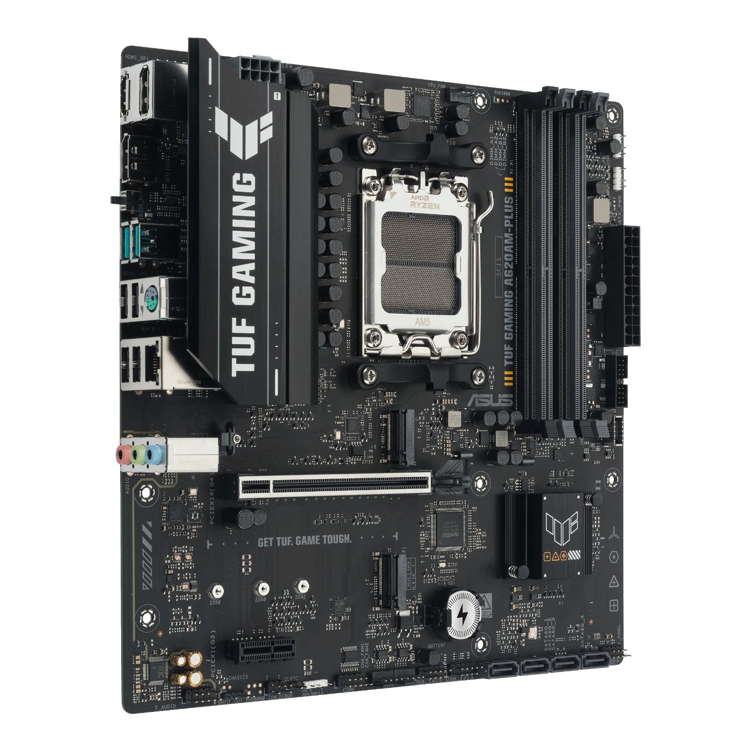 90MB1N30-M0EAY0 - Placa base ASUS TUF GAMING A620AM-PLUS: (AM5) 4DDR5 M.2 SATA3 USB HDMI DP RJ45 mATX 7.1 Ethernet 2.5 GbE (90MB1N30-M0EAY0)