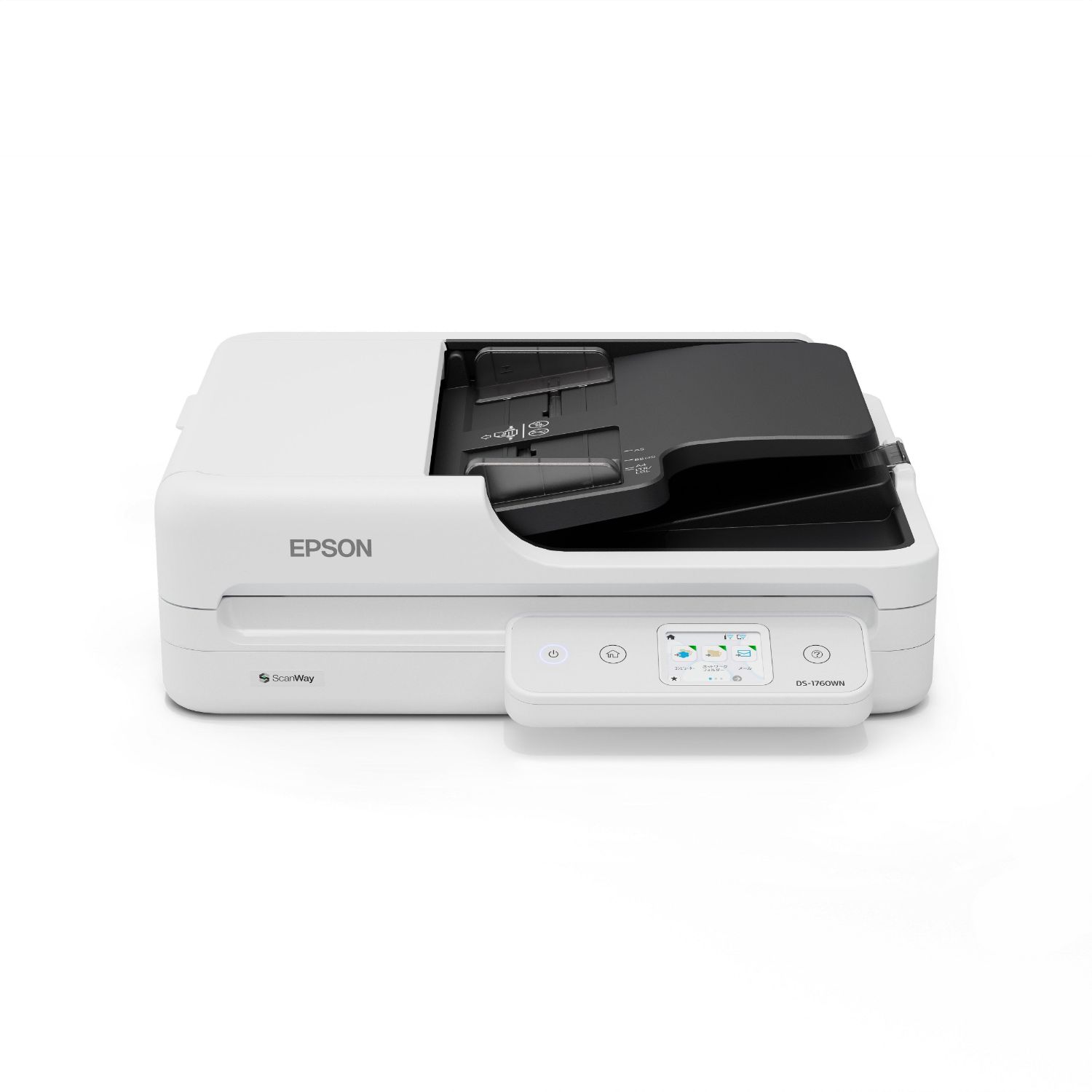 B11B274401 - Escner Epson WorkForce DS-1760WN Pantalla LED Tctil 1200x1200dpi LED RGB Sensor CIS A4 Color ADF 60 Hojas USB 2.0 WiFi Ethernet Dplex Negro/Blanco (B11B274401)
