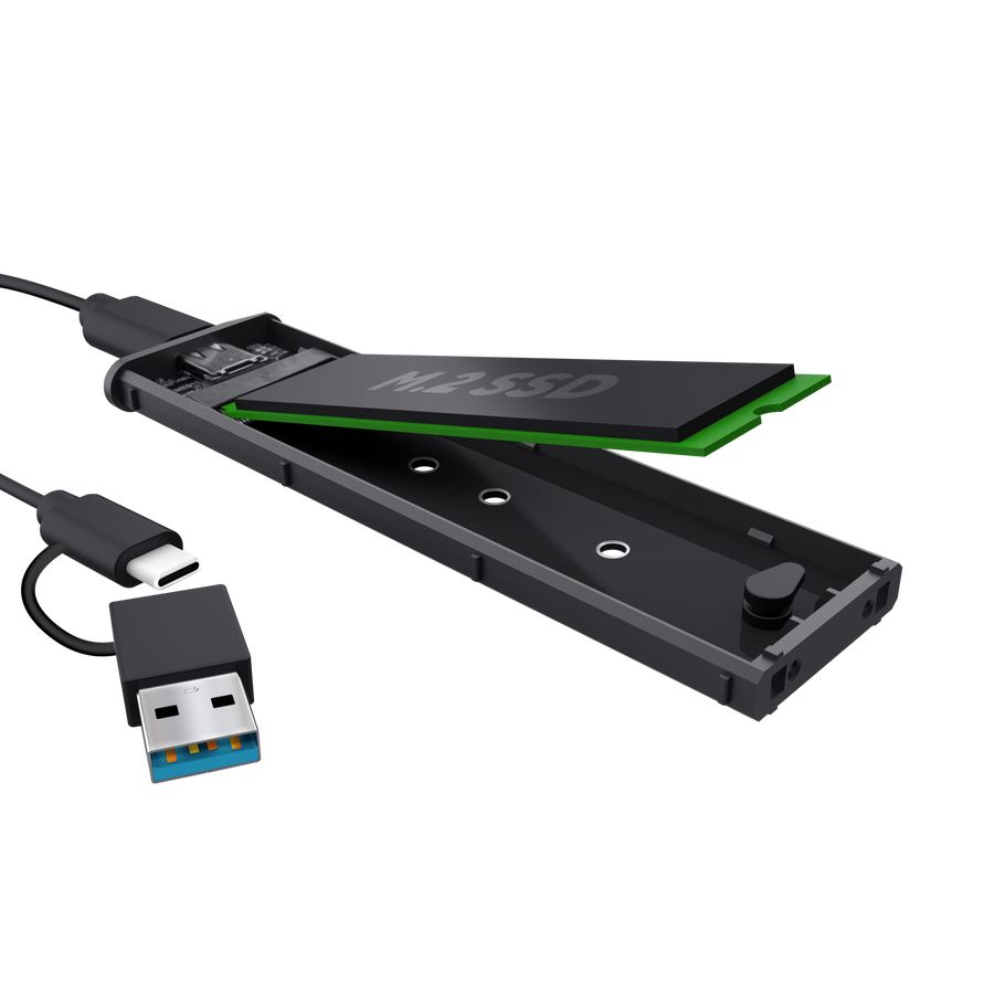 25806 - Caja Externa Trust SSD M.2 USB-C 3.0 Negra (25806)