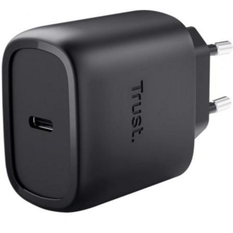 25722 - Cargador de Pared Trust Maxo GaN 45W 1xUSB-C PD 3.0/PPS para Samsung Negro (25722)