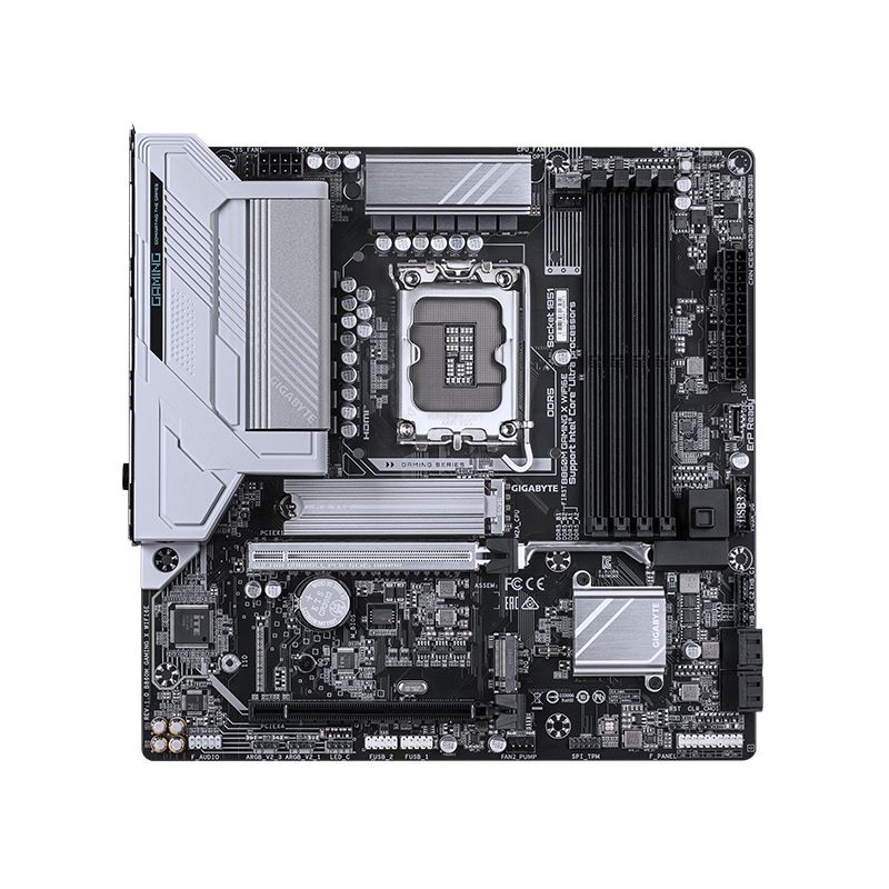 9MB86MGM6-00-G10 - Placa base GIGABYTE B860M GAMING XWIFI6E: (1851) 4DDR5 M.2 SATA3 USB-A USB 4.0 DP HDMI RJ45 mATX 7.1 WIFI 6E Bluetooth 5.3 Ethernet 2.5GbE