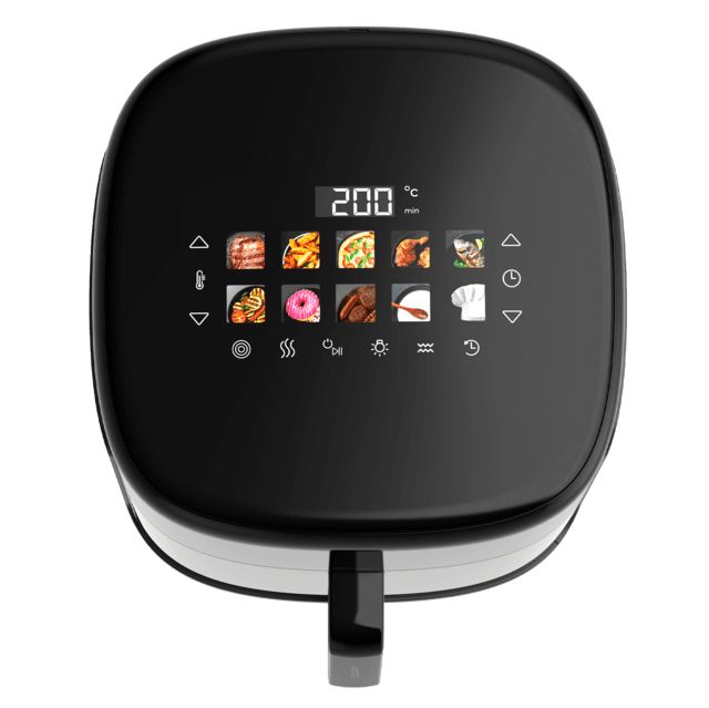 A01_EU01_101137 - Freidora de aire Cecotec Cecofry&Grill Smokin'Prime 8500, con doble resistencia para dorado perfecto y sabor de parrilla en carnes, capacidad de 8.5 litros y potencia de 2300 W para platos saludables. (A01_EU01_101137)