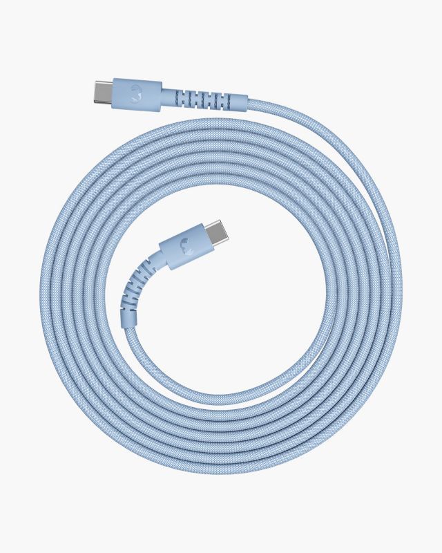 2CCC201VB - Cable Fresh N Rebel FlexWave USB-C a USB-C 100W 2m Azul Silicona Ultraflexible Dise�o Trenzado Duradero (2CCC201V)