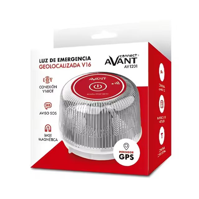 V16 - Baliza de Emergencia Avant V16 Homologada DGT Geolocalizable Base Imantada