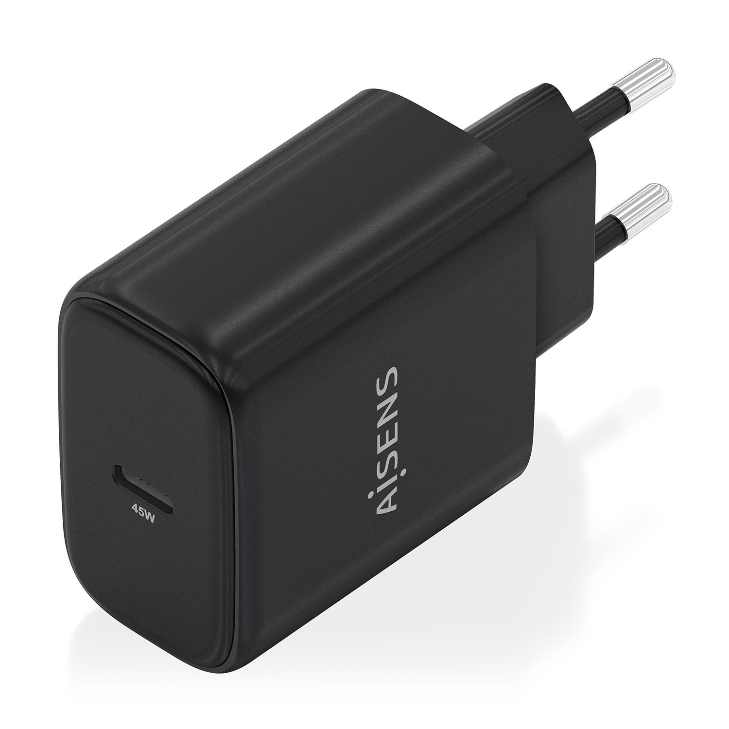 A110-0970 - Cargador de Pared AISENS GaN 45W PD 3.0 1xUSB-C Negro (A110-0970)