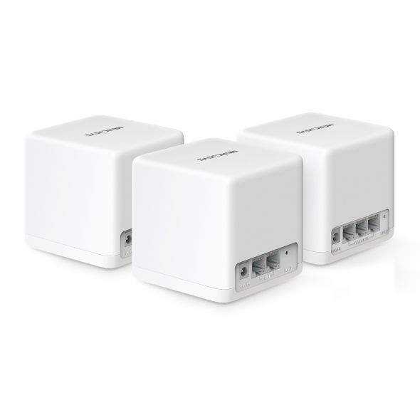HALO H60X 3-PACK - Sistema Mesh Mercusys AX1500 WiFi 6 DualBand 1xRJ45 3 Unidades Blanco (HALO H60X 3-PACK)