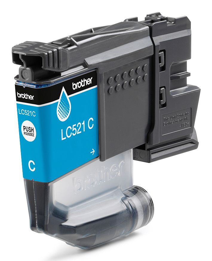 LC521C - Tinta Brother Cian 500p�ginas, para DCPJ1260W, DCPJ1310DW, DCPJ1360DW. (LC521C)