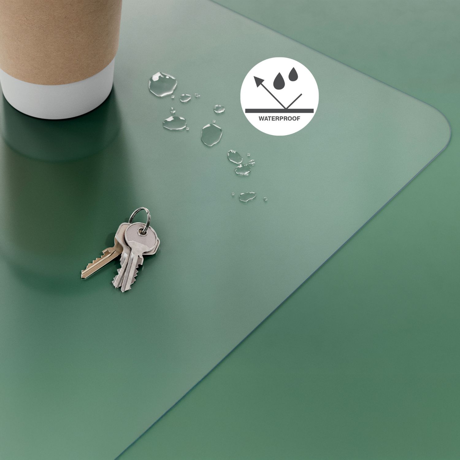 5381-00-03 - Alfombrilla Leitz 70x36cm Transparente Fabricada en pl�stico PVC con acabado mate para evitar reflejos.(5381-00-03)