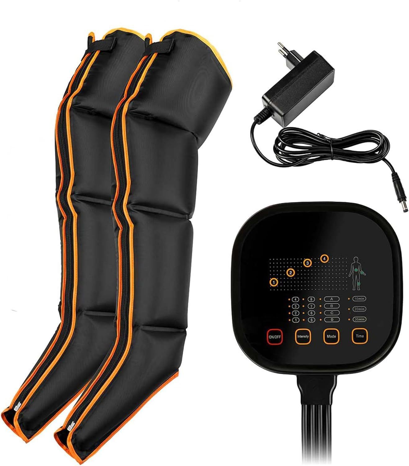 PORTIA - Masajeador de piernas Medivon Portia por compresion, Drenaje linf�tico, 8 intensidades, 4modos, Favorece la regeneraci�n tras el ejercicio y lesiones, Funci�n de calor.