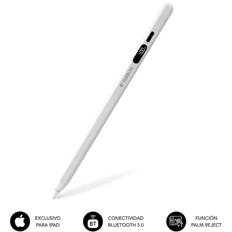SUB-PENCIL NTFLOW P IOS - Stylus SUBBLIM NoteFlow Bluetooth 5.0 para Ipad Blanco (SUBPEN-IOS001)