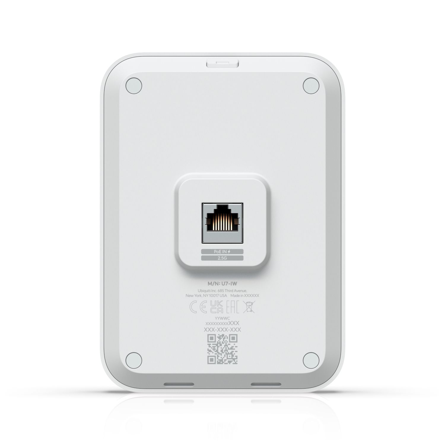 U7-IW - Punto de Acceso Ubiquiti WiFi 7 2xRJ45 2.5 GbE PoE 2 Antenas Internas Pared Blanco (U7-IW)
