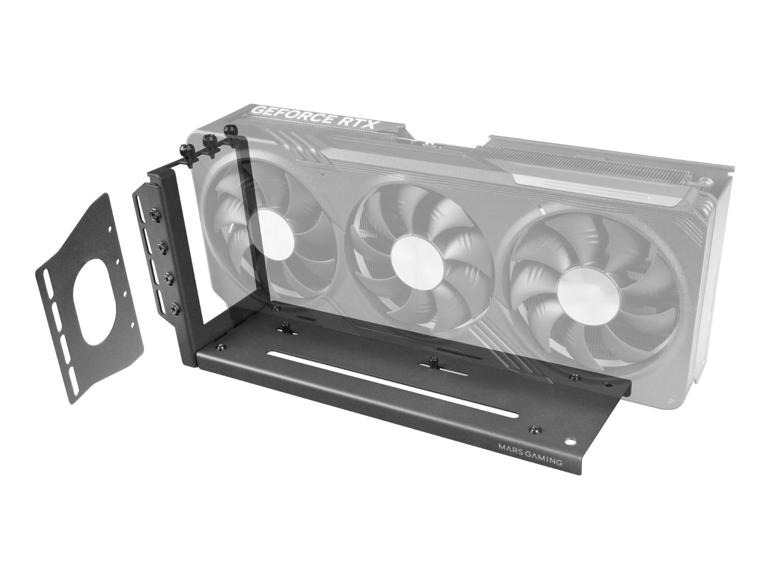 MCAGCV - Kit Montaje Vertical VGA Mars Gaming Base magn�tica, 3Slots, Negro (MCAGCV)