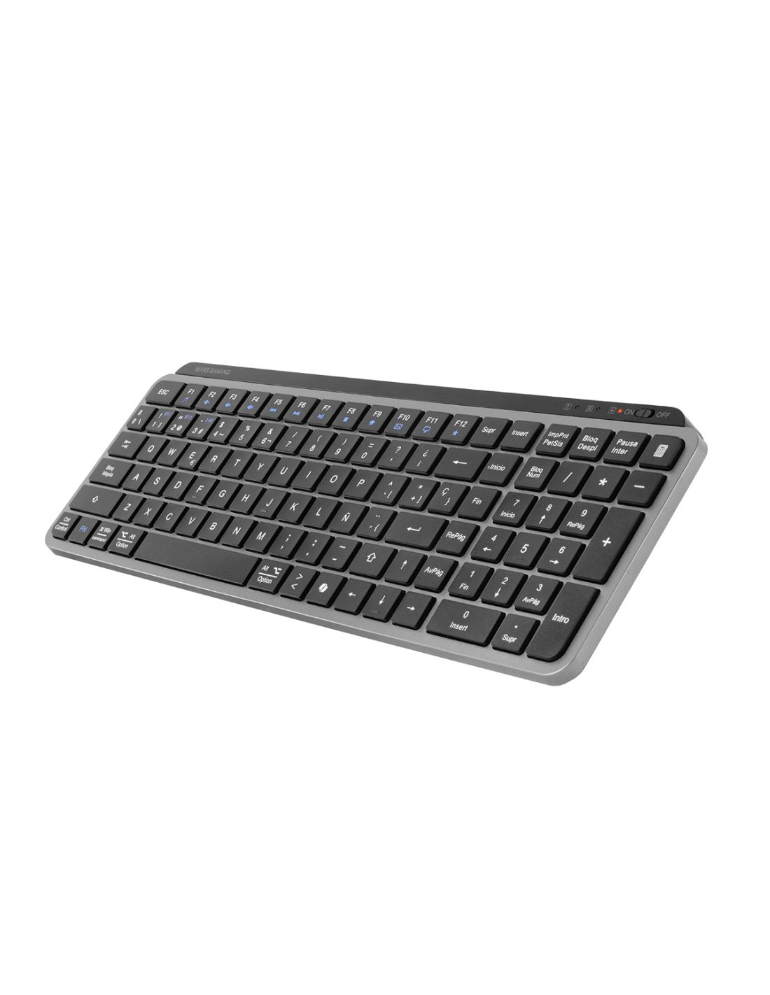 MKSILENKEYSES - Teclado Mars Gaming 2.4GHz/Bluetooth 5.1 Negro (MKSILENKEYSES)