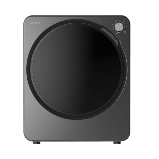 A01_EU01_111285 - Secadora Cecotec Bolero DressCode Dry 3150V Dark Mini ,compacta de evacuaci�n dark grey de 2,5?kg con 950?W,con 4 programas de calor y 2 de fr�o, programa ECO, control knob intuitivo, secado r�pido y eficiente, ideal espacios peque�os.(A01_EU01_111285)