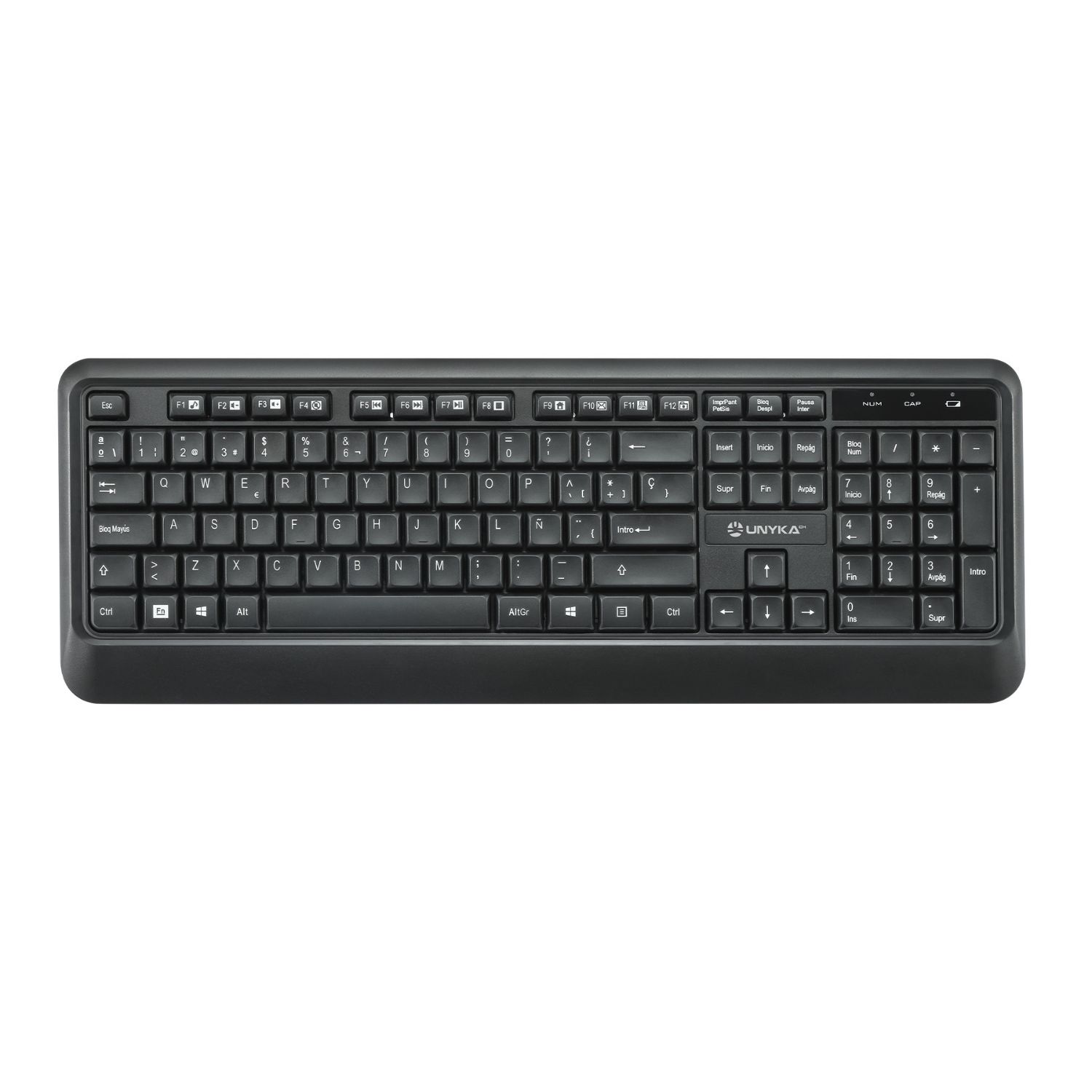 UK50547 - Kit Teclado + Rat�n UNYKA Combo UK39 QWERTY RF Wireless �ptico 1600dpi Negro (UK50547)