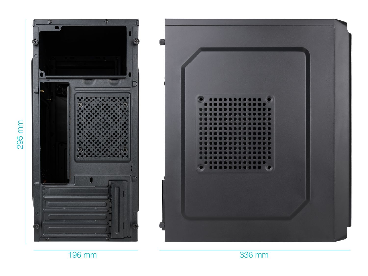 TQC-4702-SP - Caja TooQ Dodeka Ultra 500W Usb-C mATX (TQC-4702-SP)