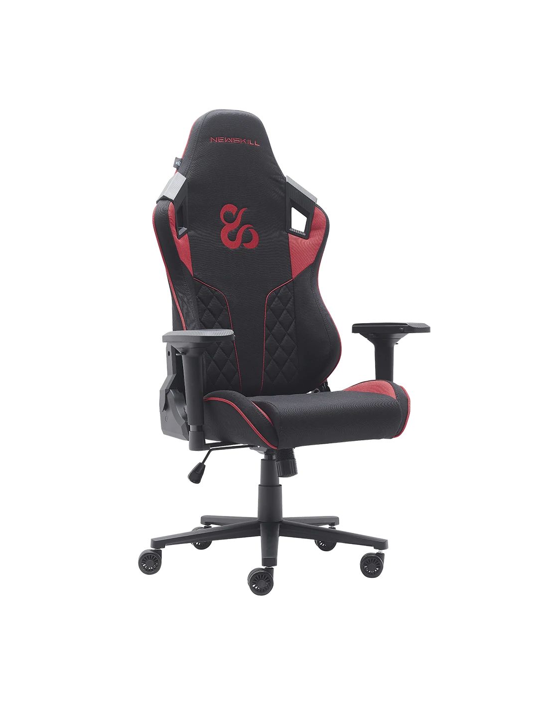 NS-CH-TAKAMIKURAV2-R - Silla Gaming NewSkill Takamikura V2 Rojo, Tela Transpirable, Cojines Lumbar y Cervical Incluidos, Reclinable en 180�, Soporta hasta 136Kg. (NS-CH-TAKAMIKURAV2-R)