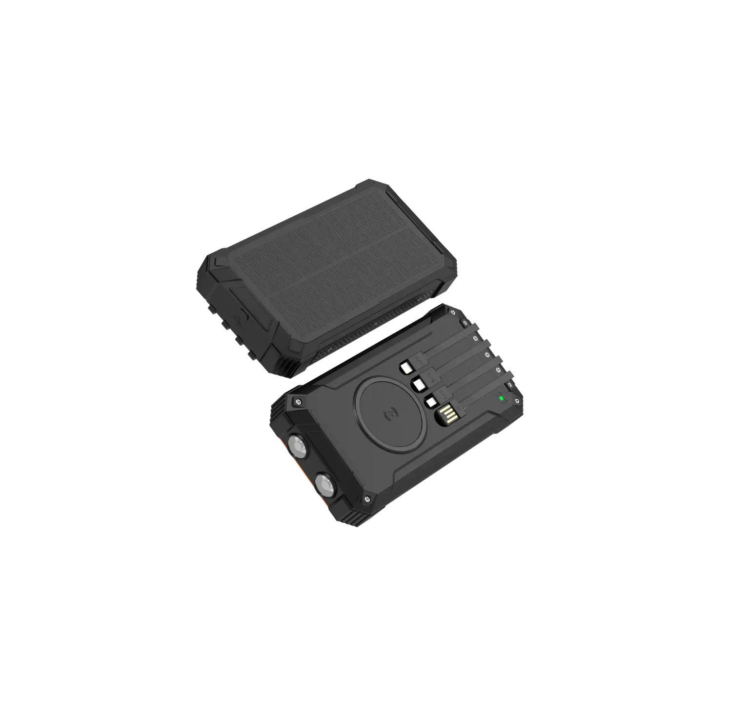 PSC-20012 - PowerBank DENVER 20000mAh USB-A/USB-C/mUSB/Lightning Carga Solar inal�mbrica 5W Linterna LED Negro (PSC-20012)