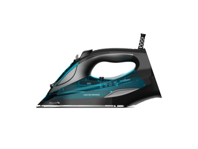 05570 - Plancha Cecotec Fast&Furious 5055 Pro, 3100w, de Vapor con Suela de Cer�mica, Deslizamiento TurboSlide, 5 Niveles de Temperatura, Vapor Continuo 65 g/m, Golpe de Vapor 255g/min. (05570)