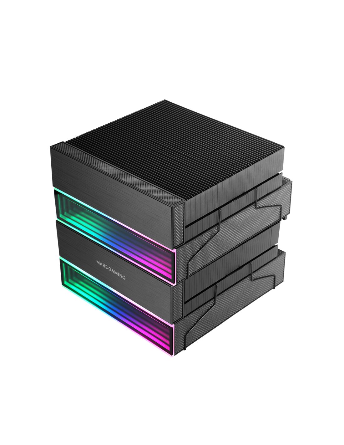 MCPUX26 - Ventilador CPU Mars Gaming ARGB 350w 2x120mm Negro (MCPUX26)