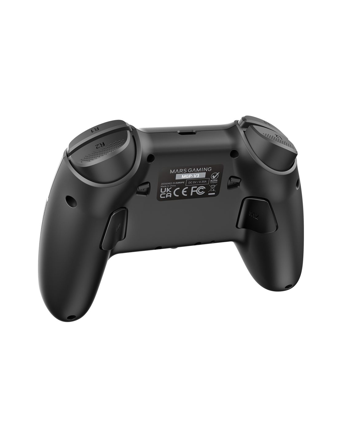 MGPV3 - GamePad Mars Gaming Inal�mbrico Bluetooth ARGB, compatible con Switch/Wwitch 2/PC/Android/iOS 13.0+, Negro. (MGPV3)