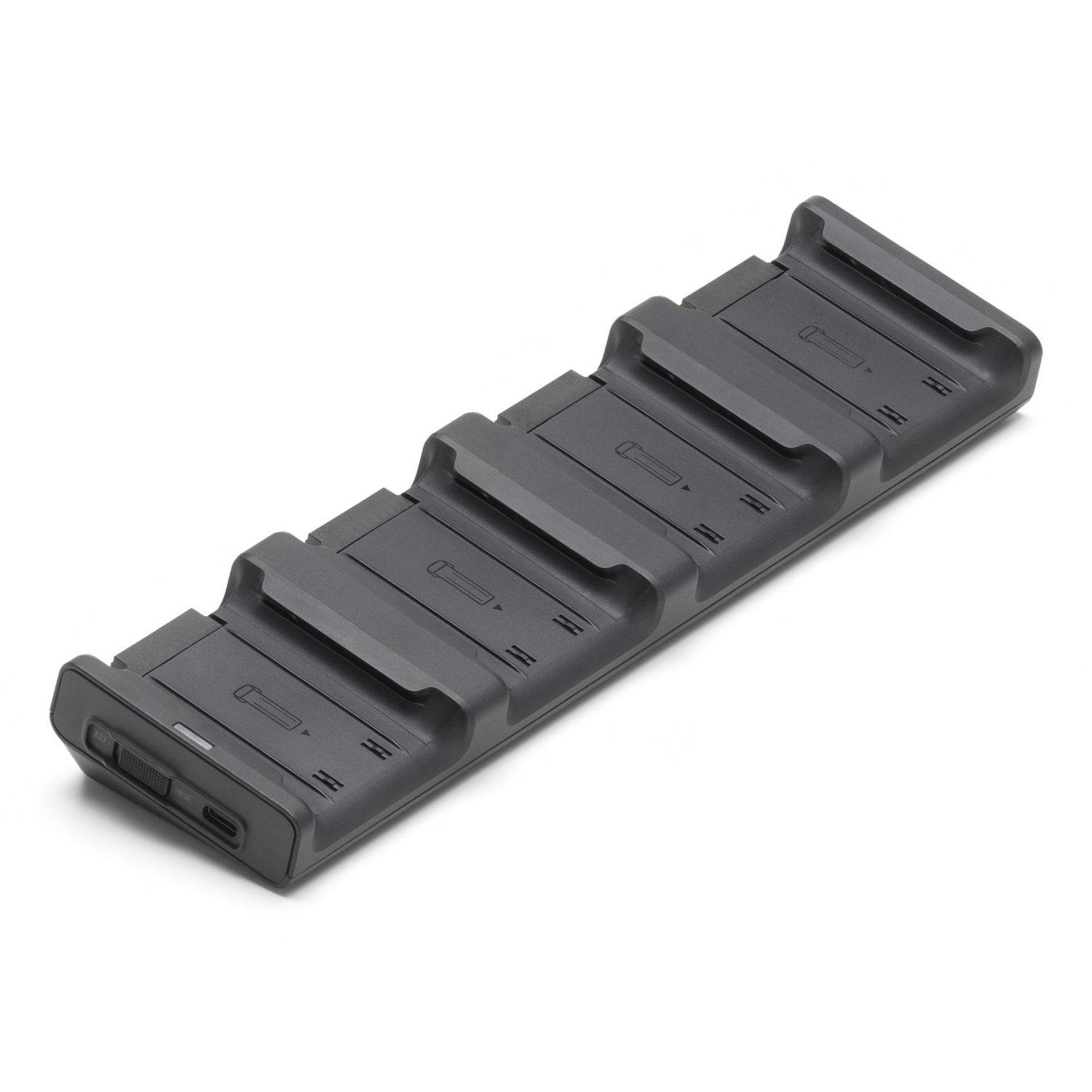 CP.EN.00000555.03 - Cargador DJI hasta 4 baterias secuencialmente, 100w, entrada USB-C, luces indicadoras de estado. (CP.EN.00000555.03)