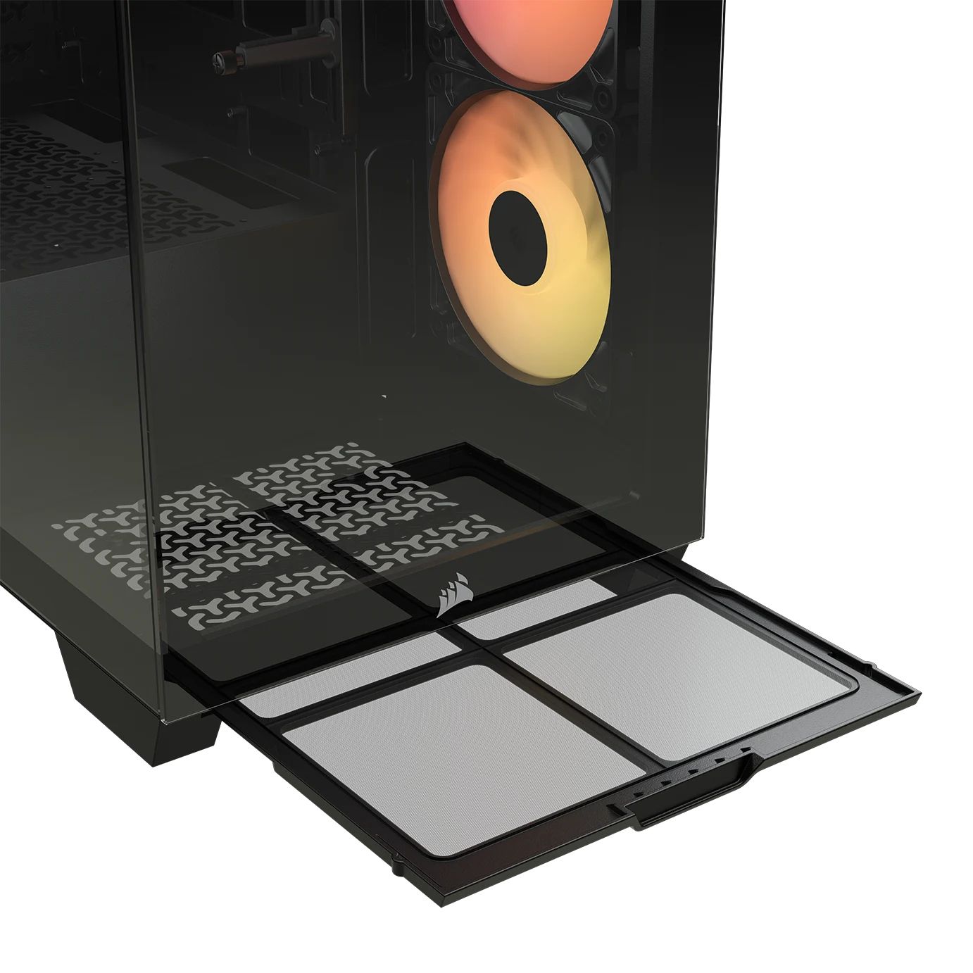 CC-9011322-WW - Caja Gaming Corsair 3500X RS-R Panel Lateral de Cristal Templado ARGB 2xUSB-A 3.0 1xUSB-C 3.1 ATX EATX mATX Mini-ITX Negra (CC-9011322-WW)