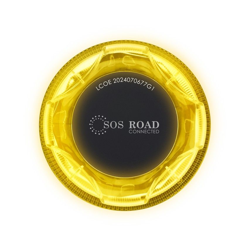 DP-EL2024-C1 - Baliza SOS Road Connected EL2024 V16 Homologada, Base Imantada, Geolocalizable, Funciona a Pilas. (DP-EL2024-C1)