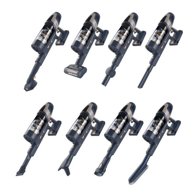 A01_EU01_115941 - Aspirador Escoba Cecotec RZ90 AI AquaPet Flex Connected, sin cables con base de autovaciado. 310 AW y 850 W. Tubo flexible. Inteligencia Artificial y contador de part�culas. APP. Cepillo de animales y accesorio WaterTank de fregado.(A01_EU01_115941)