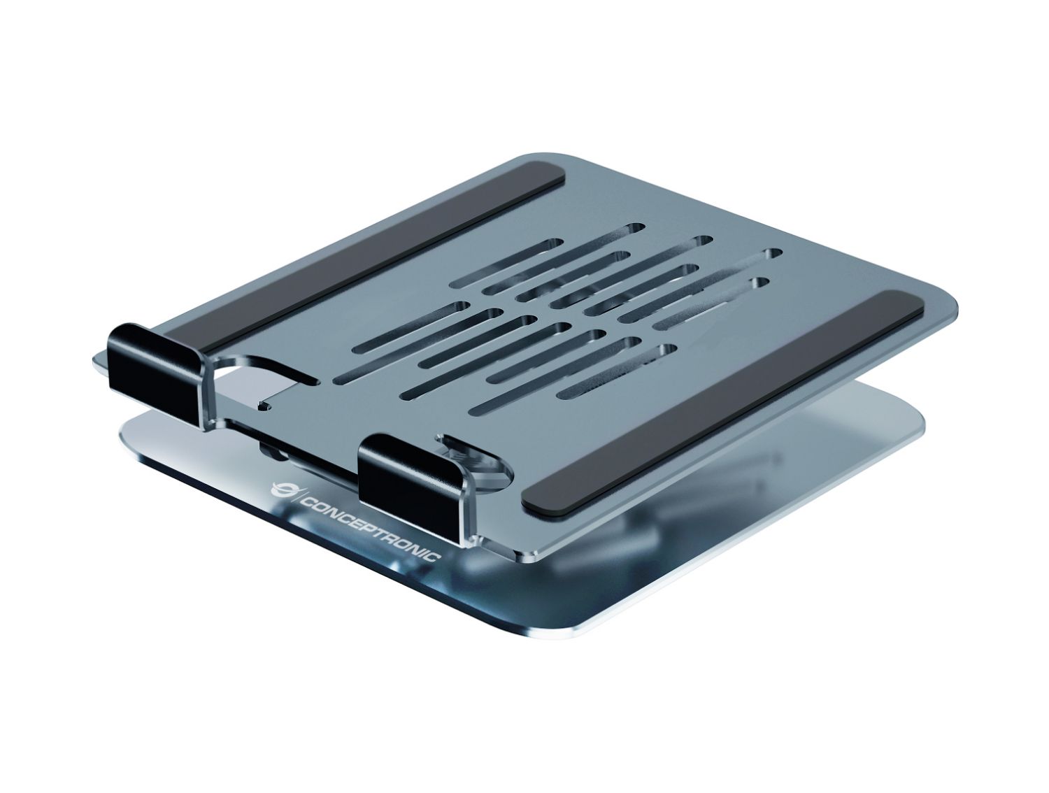 THANA09G - Soporte CONCEPTRONIC para Tablet Giratorio/Plegable Rotacion 360� Altura Ajustable M�x. 1.5Kg Plata (THANA09G)