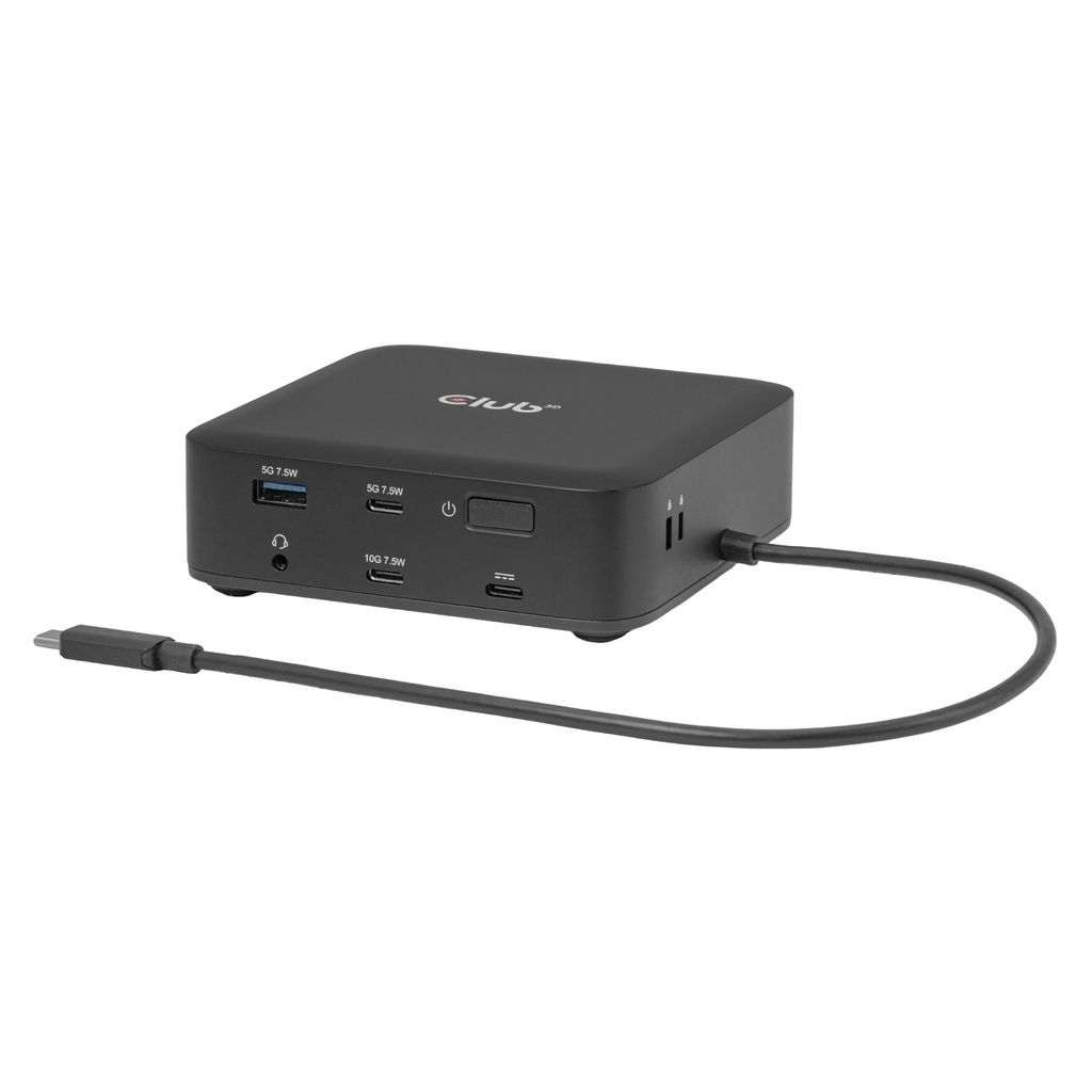 CSV-2542 - Estaci�n Base Club 3D 12 en 1 USB-C 3.1 a 3xUSB-A/2xUSB-C 2xDP/2xHDMI/1xRJ45/1x3.5mm Eternet LAN 2.5 GbE Negro (CSV-2542)