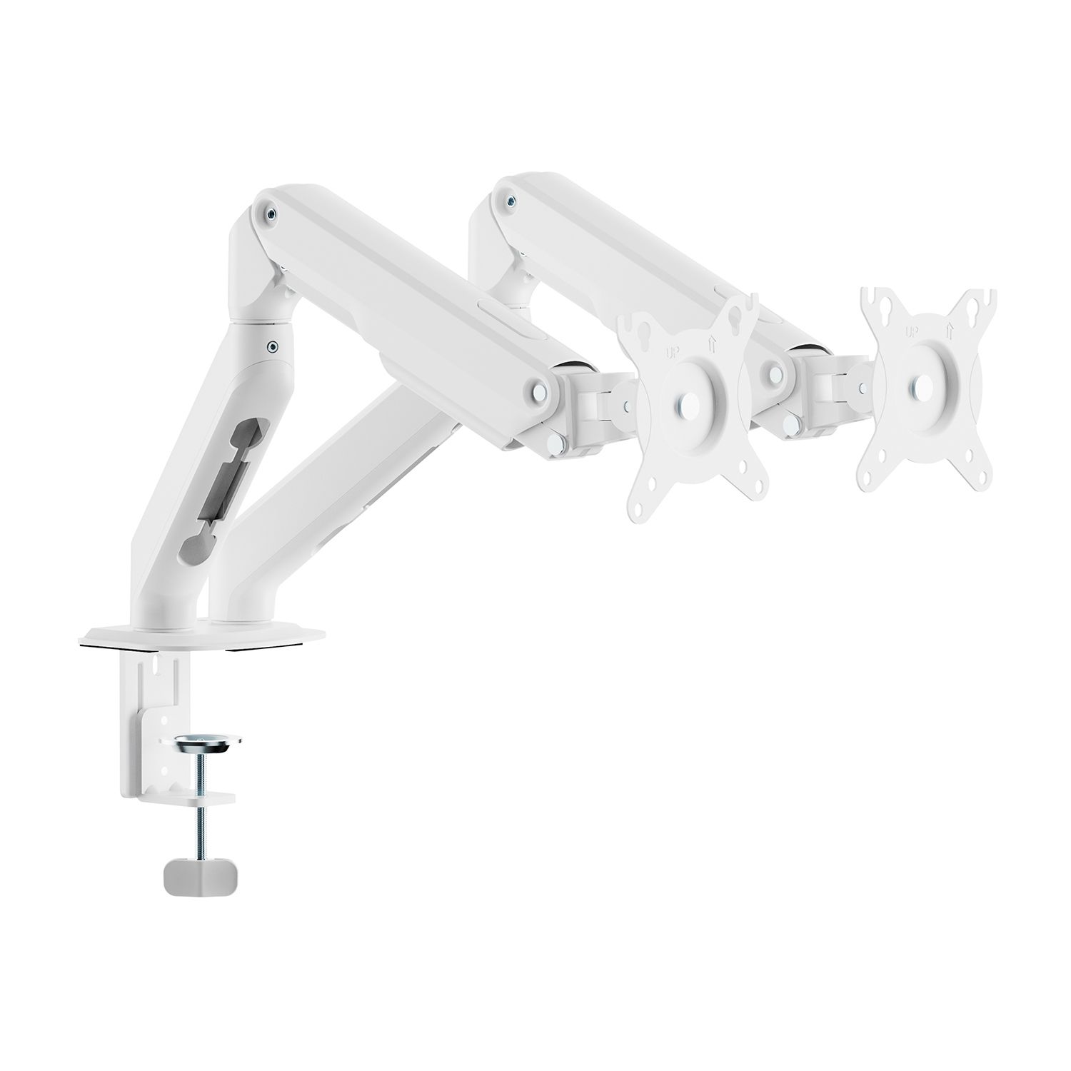 DT32TSR-439 - Soporte de Mesa ECO AISENS 17?-32? Giratorio/Inclinable para Monitor/TV 3 Pivotes 2 Brazos M�x. 18Kg Blanco (DT32TSR-439)