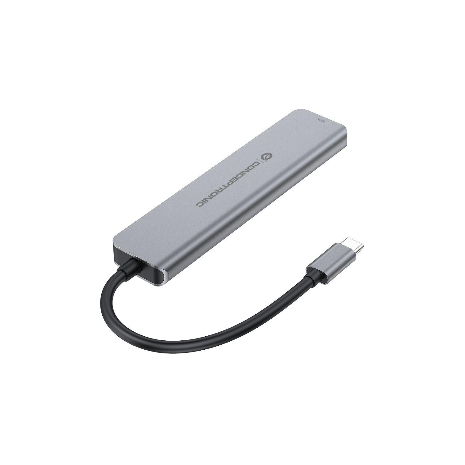 DONN33G - Docking Station CONCEPTRONIC USB-C 3.0 a 2xUSB-A/2xUSB-C/1xUSB-C PD 100W/1xHDMI 4K UHD 0.25m Plata (DONN33G)