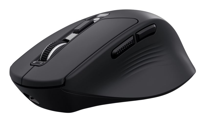 26021 - Rat�n Trust Niven Ergon�mico Diestro Clic Silencioso RF Wireless/Bluetooth USB-A 3200dpi 7 Botones Negro (26021)