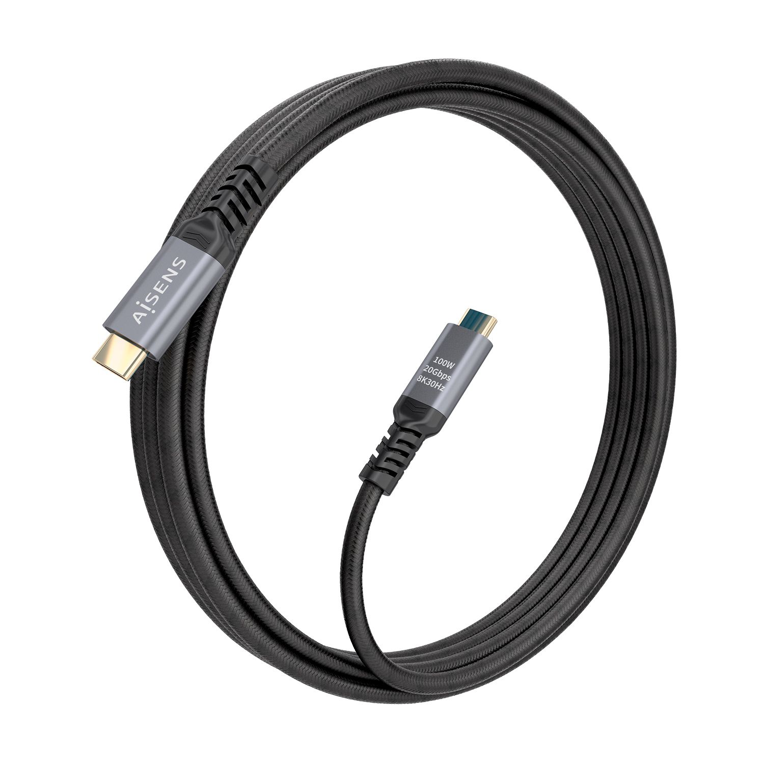 A107-0988 - Cable AISENS USB-C/M a USB-C/M PD 3.0 100W 3m Negro (A107-0988)