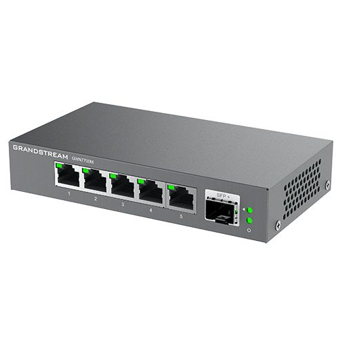 wAPR-2nD&EC200A-EU - Switch Grandstream 8xRJ45 1xSFP+ Ethernet LAN GbE PoE Negro (GWN7701P)