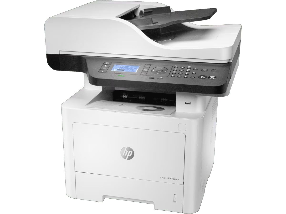 7UQ76A#B19 - Impresora Multifunci�n HP Laser 432fdn A4 B/N USB 2.0 Fax Blanca/Negra (7UQ76A)