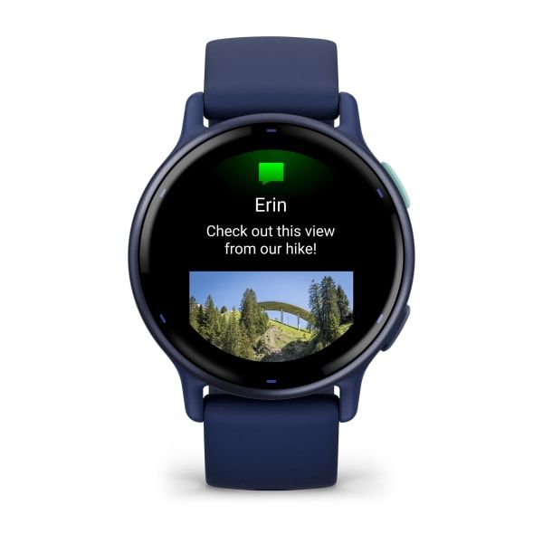 010-02862-12 - Smartwatch Garmin Vivoactive 5 AMOLED Digital T�ctil Color 1.2? 42mm 4Gb Multideporte NFC WiFi Bluetooth GPS ANT+ Cuerpo Azul Correa Silicona Azul (010-02862-12)