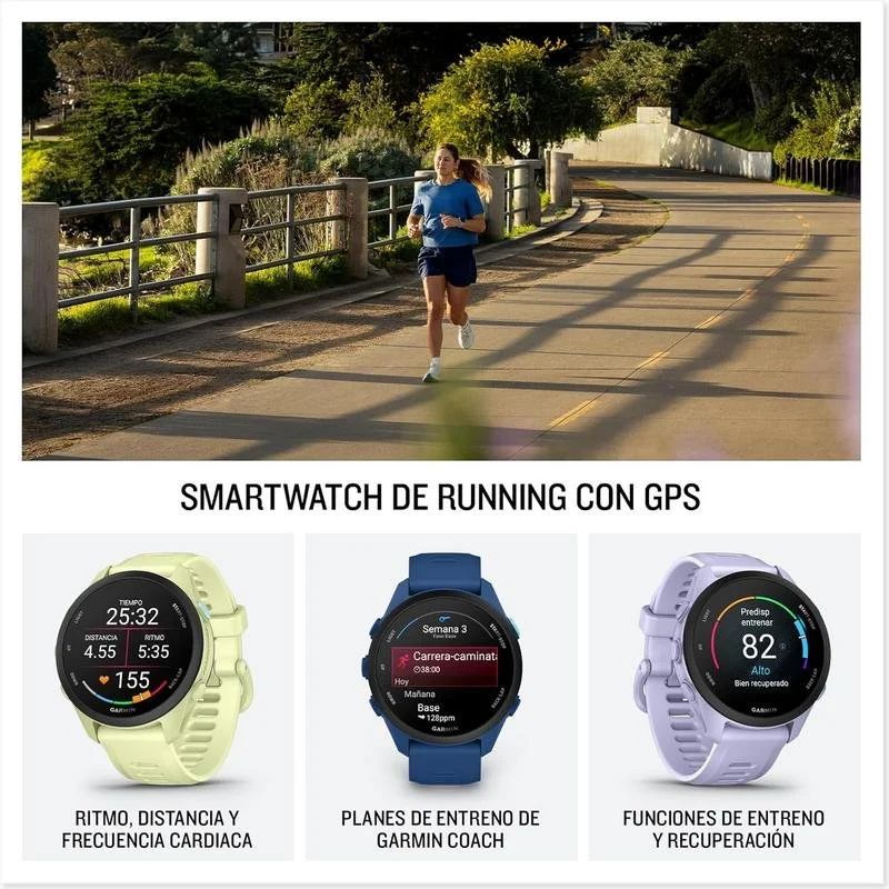 010-04307-02 - Smartwatch Garmin Forerunner 70 AMOLED Color T�ctil 1.2? 30.4mm 512Mb Bluetooth GPS Cuerpo Amarillo Correa Silicona Amarilla (010-04307-02)
