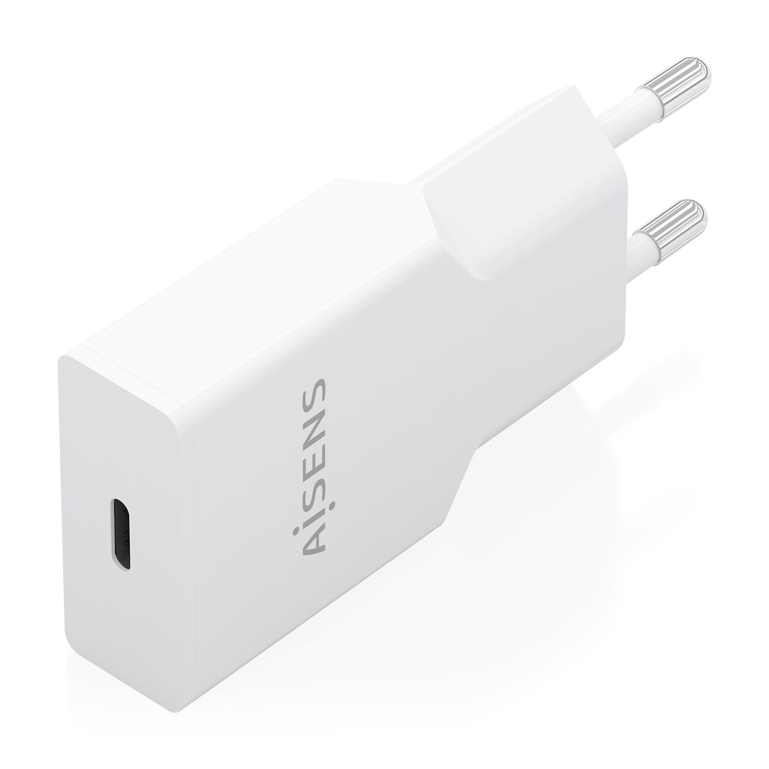 A110-1001 - Cargador de Pared AISENS Ultra Delgado GaN 30W PD 3.0 QC 3.0 1xUSB-C Blanco (A110-1001)